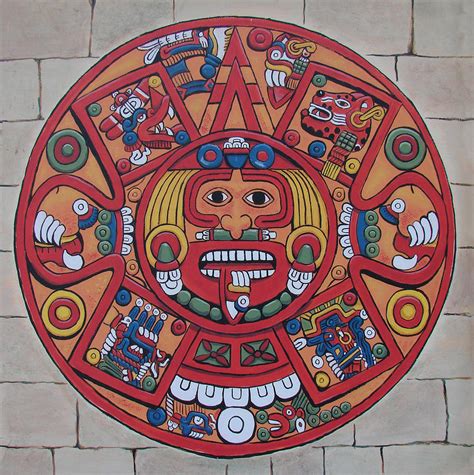 Mayan Calendar Painting By Bob Gregory