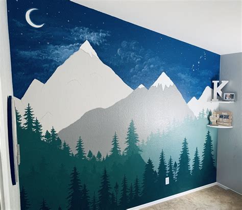 Mountain Pines 5pc Stencil Kit Kids Wall Murals Nursery Wall Murals