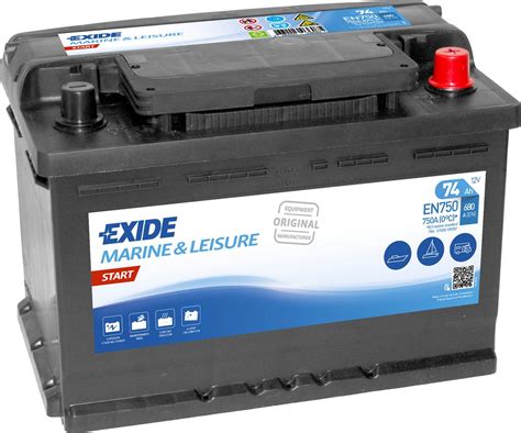 En750 Exide Start Marine Leisure Battery Marine Batteries