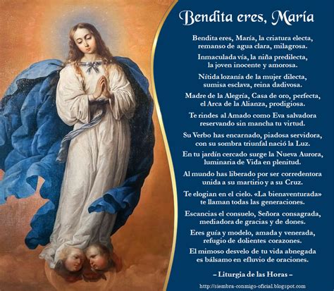 Bendita Eres María Oracion A La Virgen Virgencita Virgen María