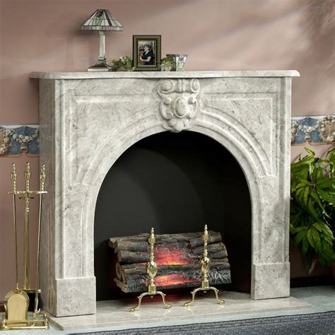 Prefab Mantel System From A Fireplace Vendor Marble Fireplace