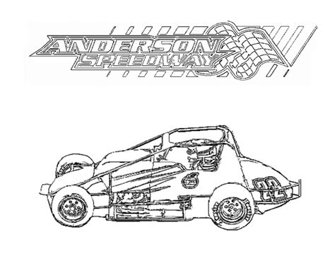 Collection Coloring Pages Of Sprint Cars Best Coloring Pages Printable