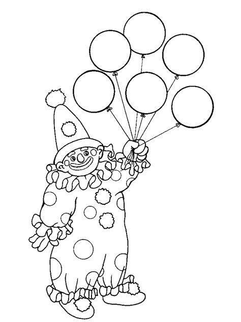 Circus themed find the ten differences picture puzzle and coloring page with little cute clown performing with balloons. Free Printable Clown Coloring Pages For Kids