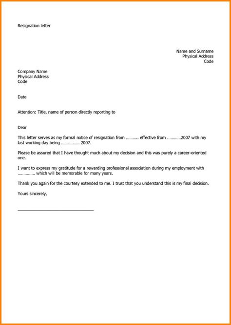 I would like to thank you for all the support and guidance that you have provided me. New Quitting Job Letter Example Util Resignation Letter ...