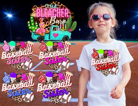 Baseball Sister Png Bundle Of 5 Digital Downloads Etsy