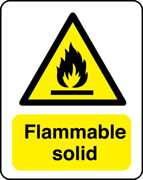 Flammable Solid Sign Stocksigns