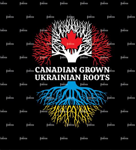 Canadian Grown Ukrainian Roots Svg Png Eps Etsy Canada