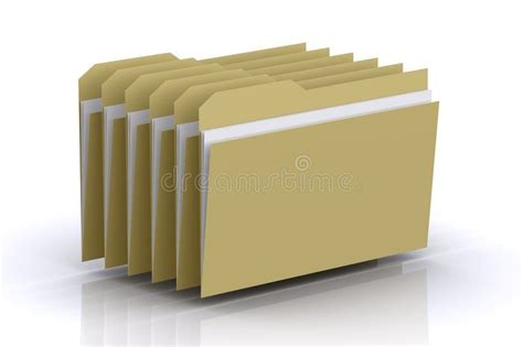 3d Multiple Folders 3d Rendered Multiple Folders Representing Records