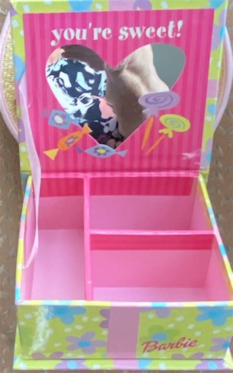 barbie compartment box with b necklace mint doll peddlar