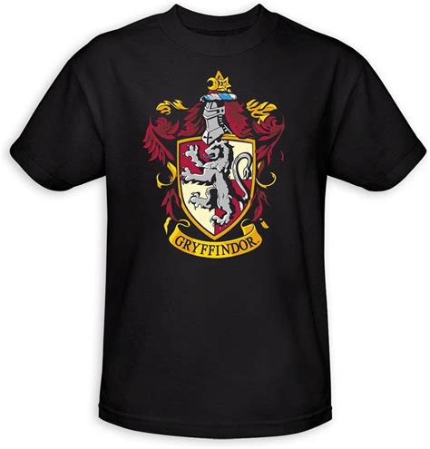 Warner Bros Mens Harry Potter Gryffindor Color Crest T
