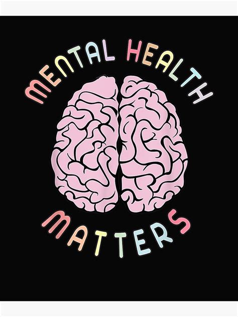Mental Health Matters Awareness Human Brain Mental Healthpng Poster