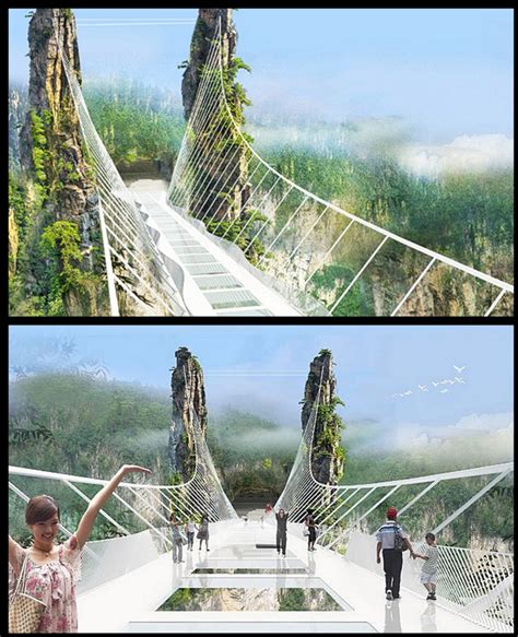 Jika anda ke hunan, china, bolehlah anda menyeberangi jambatan kaca paling tinggi dan panjang di dunia. Blog Serius: Serius - Jambatan Kaca Terpanjang Dunia Bakal ...