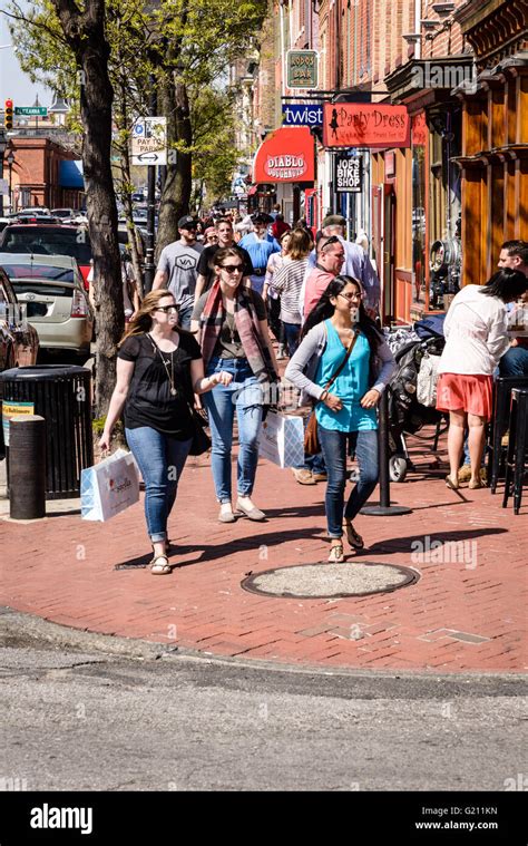 Broadway Square Fells Point Baltimore Md Stock Photo Alamy