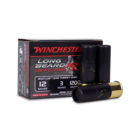 Winchester 12 Gauge 3 1 3 4 Oz Shot Lok 5 Shot 12 Gauge Ammo For