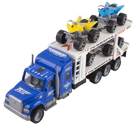 Toy Truck Transporter Trailer Semi Truck 145 Childrens Friction Toy