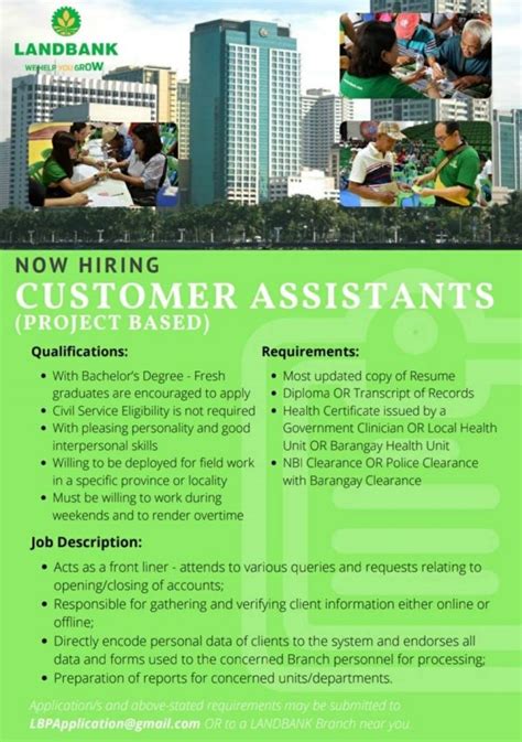 Landbank Is Hiring Customer Assistants Nationwide Jobzeee