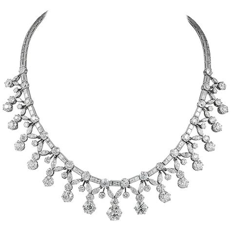 Antonini St Tropez Platinum Diamond Necklace At 1stdibs