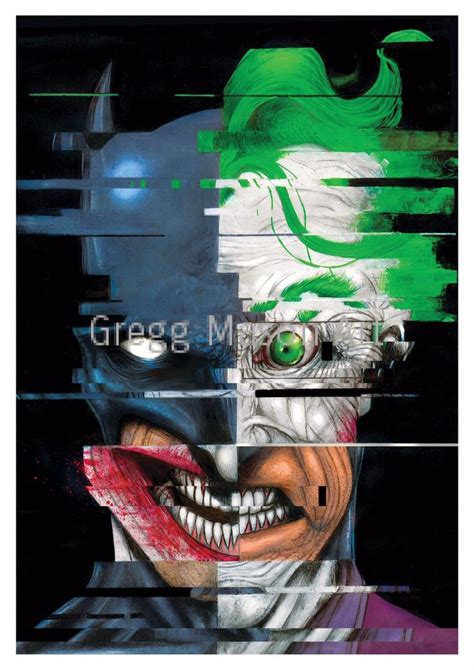 Dc Batmanjoker Poster Artwork A4 Print Signed By Greggmasonart On