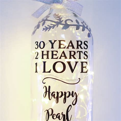 30th Pearl Wedding Anniversary T 30 Year Personalised Etsy