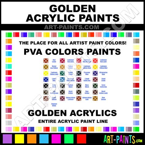 Golden PVA Colors Acrylic Paint Colors - Golden PVA Colors Paint Colors, PVA Colors Color, PVA ...
