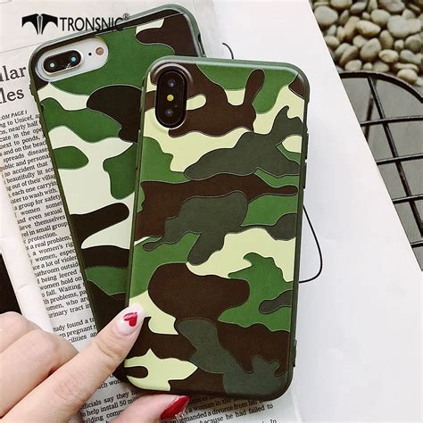 Buy Tronsnic Camouflage Phone Case For Iphone X Green