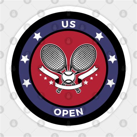 Us Open Tennis Logo Us Open Tennis Sticker Teepublic