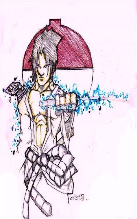 Sasuke Color Pencil Sketch By Cristian Santos On Deviantart