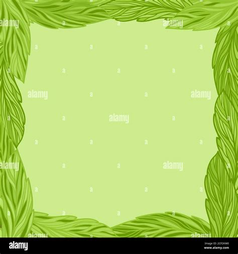 Border Of Leaves Stock Vector Images Alamy