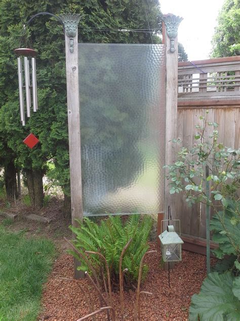 updated photo of my repurposed shower door into a garden screen 1000 garden screen garden