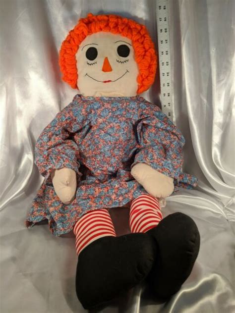 Raggedy Ann Doll 3ft 36 Large Vintage Cloth Doll Annabelle Giant