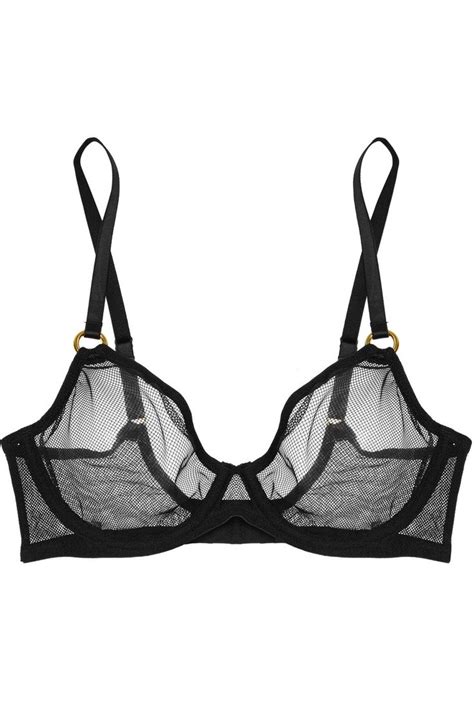 Lagent By Agent Provocateur Alyce Stretch Mesh Plunge Bra Wardrobes Intimates Apparel Sheer