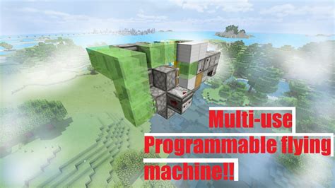 Minecraft Bedrock Edition Programmable Flying Machine Mcpe Xbox 1