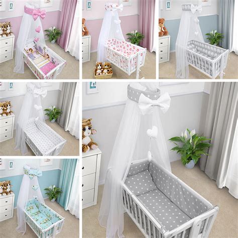 Get 10% off over $100. CRIB BABY BEDDING SET CRADLE PILLOW DUVET CANOPY COVER ...