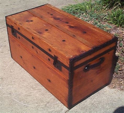 510 Civil War Era Restored Flat Top Antique Trunk For Sale And Available