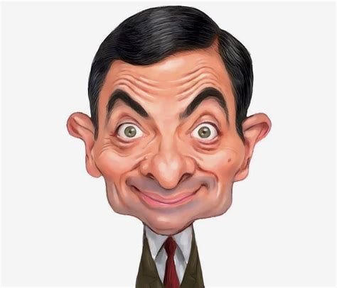 Rowan Atkinson Mr Bean Celebrity Caricatures Funny Caricatures