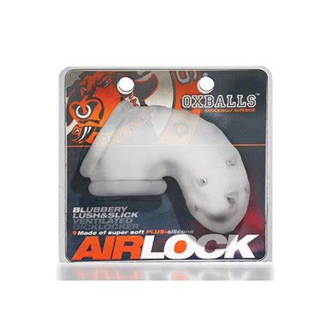 Oxballs Airlock Air Lite Vented Chastity Clear Ice Sex Toys And Adult