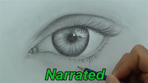 How To Draw A Realistic Eye Drawing Eyes Narrated