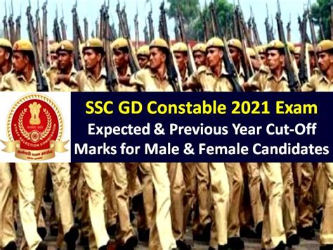 Ssc Gd Constable Expected Cutoff Categorywise Gen Ews Obc Sc St