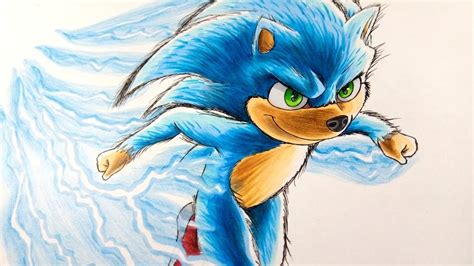 Drawing Sonic The Movies Trailer Design Youtube