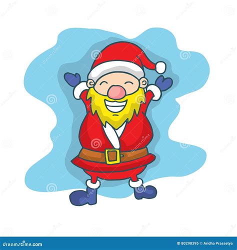 Collection Of Santa Claus Character Stock Vector Illustration Of