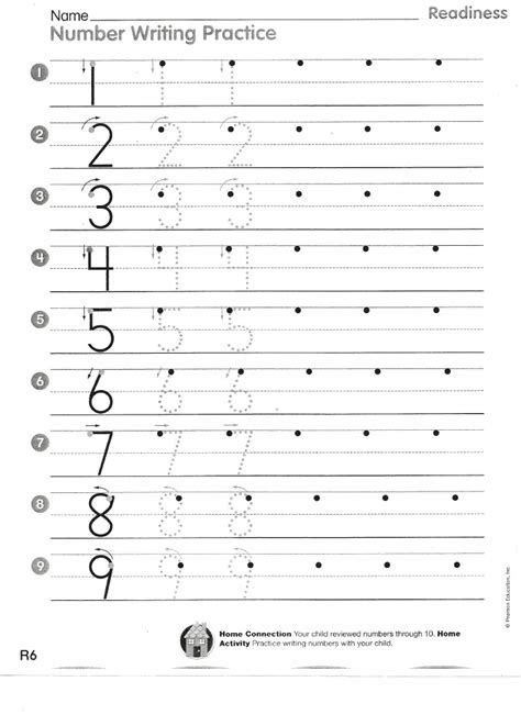 Writing Numbers 1 10 Worksheets Pdf