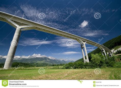 Giant Bridge And The Alps Stock Image Image Of Huge French 6043739