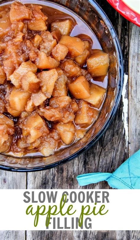 This Slow Cooker Apple Pie Filling Recipe Helps You Prepare Your Dessert In Advance For Holiday