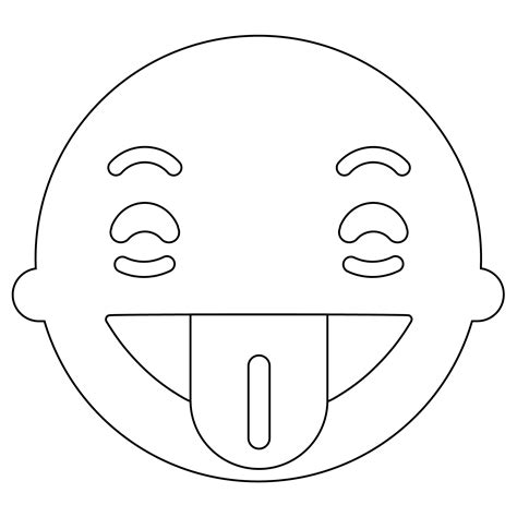 Tongue Out Wink Face Emoji Coloring Page Colouringpages Porn Sex Picture