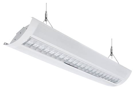 4 Foot Led Directindirect Grille Fixture With Metal Shade 50 Watt