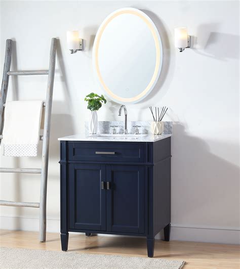 Navy Blue Bathroom Vanity 30 Inch Besthomish
