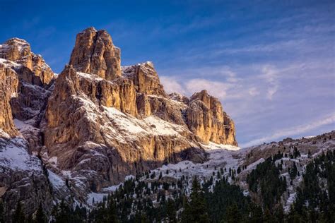 Great View Of The National Park Dolomites Dolomiti Famous Loc Stock
