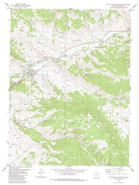 Hot Sulpher Springs Topographic Map Co Usgs Topo Quad