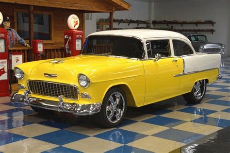 A And E Classic Cars Classic Cars For Sale 1955 Chevrolet 2 Dr Post