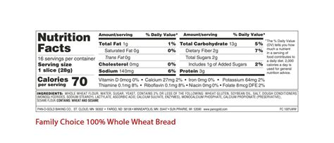 100 Whole Wheat Bread Nutrition Facts Besto Blog